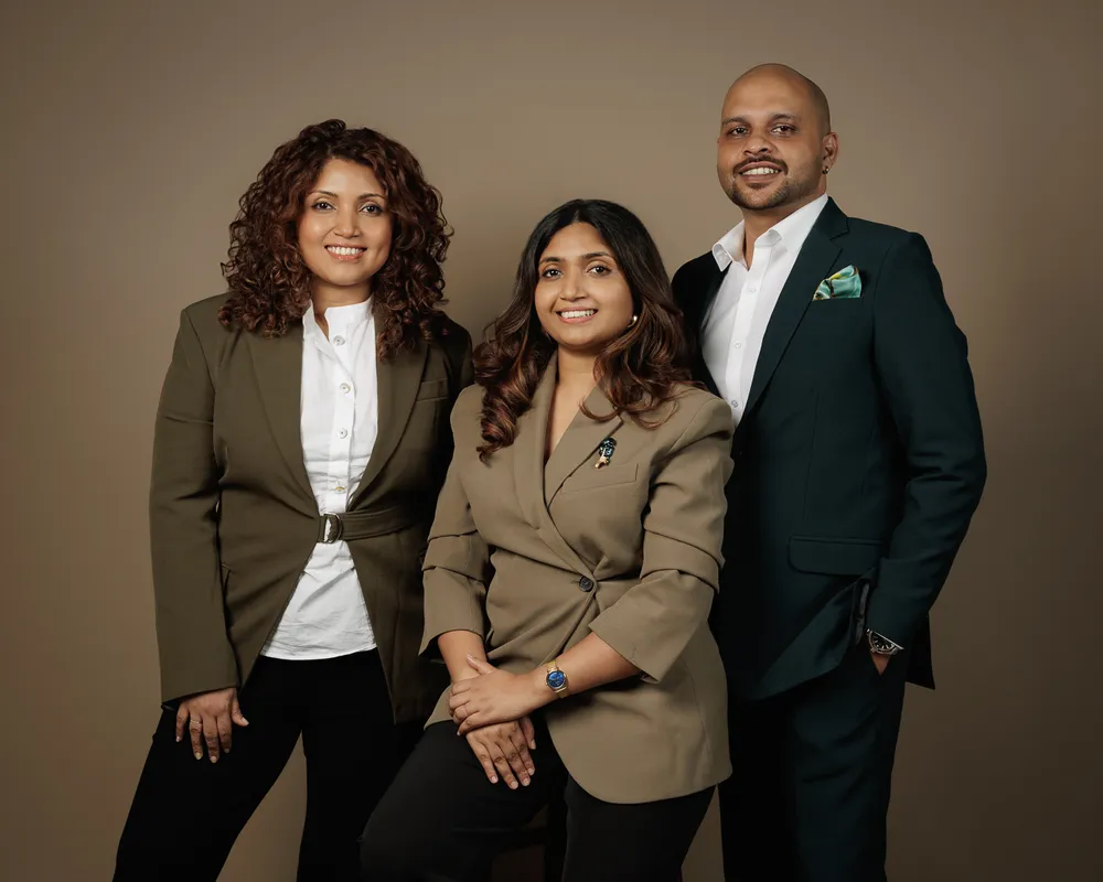 The three co-founders of The Faculty of Brands together